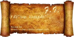 Fülep Ildikó névjegykártya